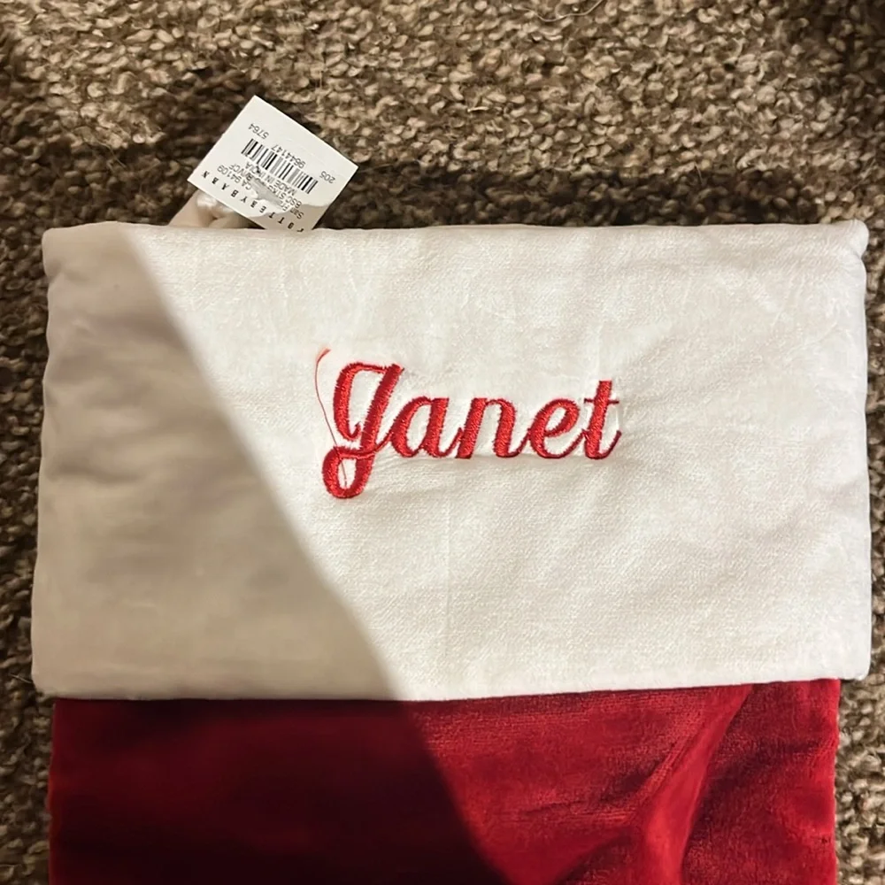 Pottery Barn Janet Stocking